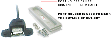 do-it-yourself front panel computer ports